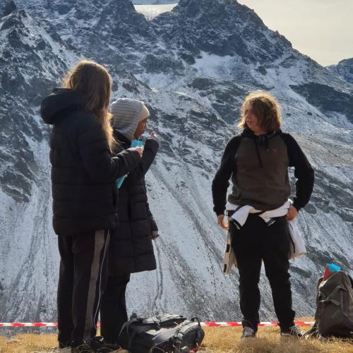 Gletscher über Kopf