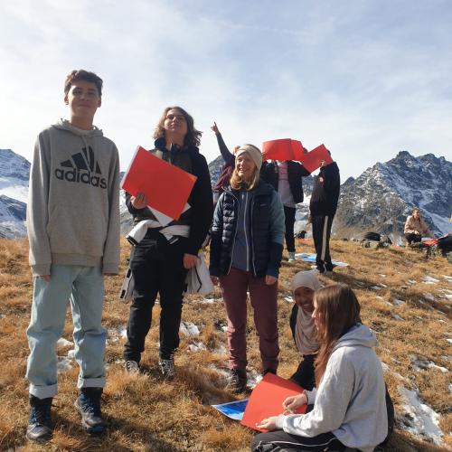 Schüler am  Horizont