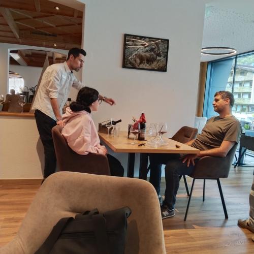 Schüler beim Besuch Ballunspitze 