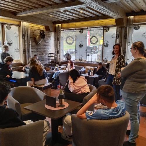 Schüler beim Besuch Ballunspitze 
