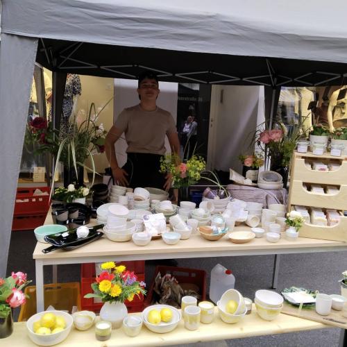 Töpferware Stand komplett