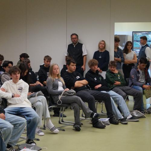 Begrüßung in der Aula