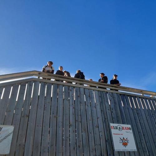 Schüler beim Wandern