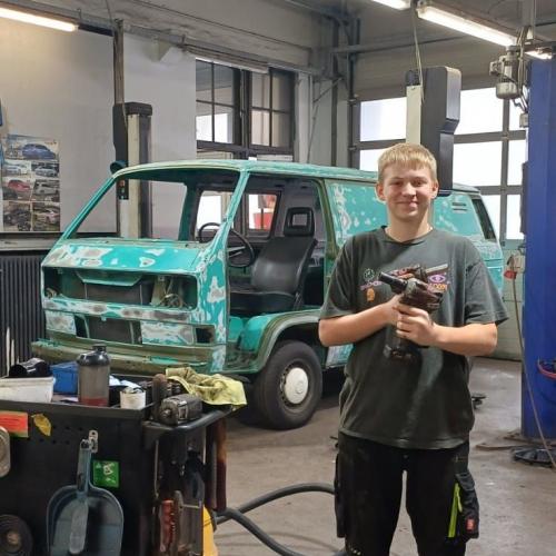 Schüler bei der Arbeit