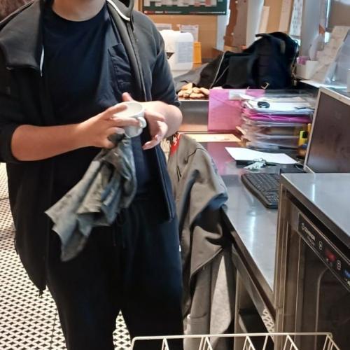Schüler bei der Arbeit