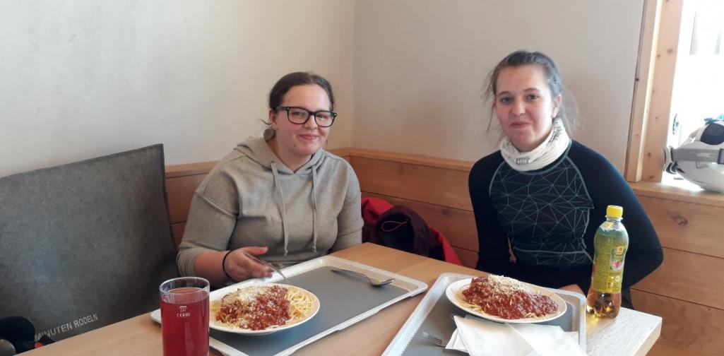 Wintersporttag Mittagspause