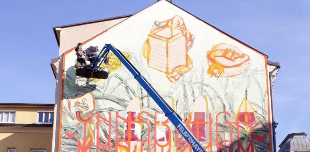 Innsbruck 4 Streetart von HNRX zu den Mythen rund um Maximilian